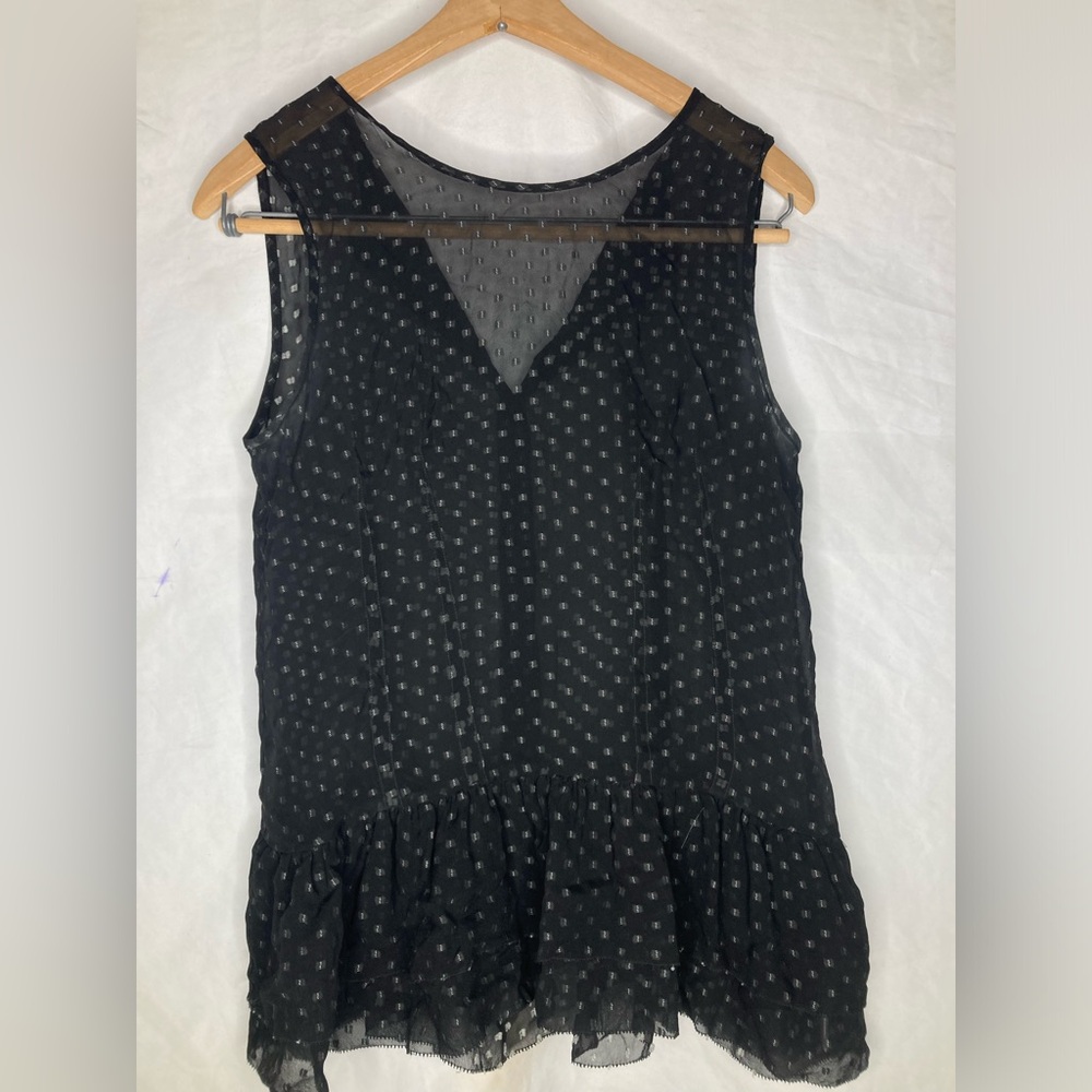 Theory silk peplum tank